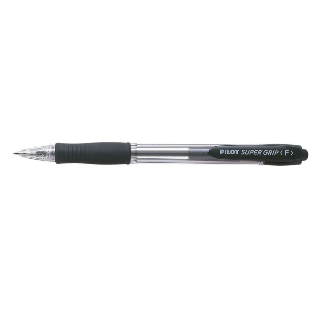 Pilot Super Grip Retractable Ball Point Pen | Fine 0.7mm - Black