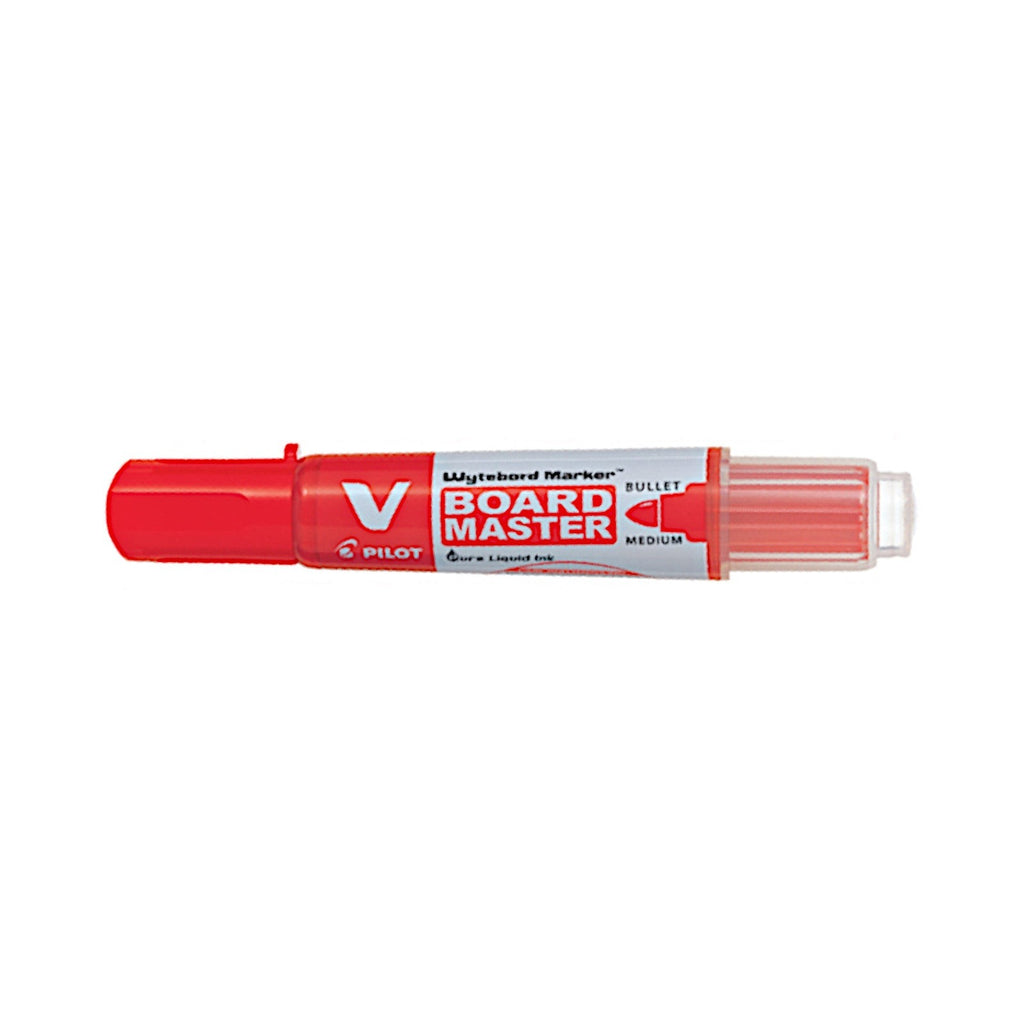 Pilot V Board Master Whiteboard Marker | Bullet Medium - Red