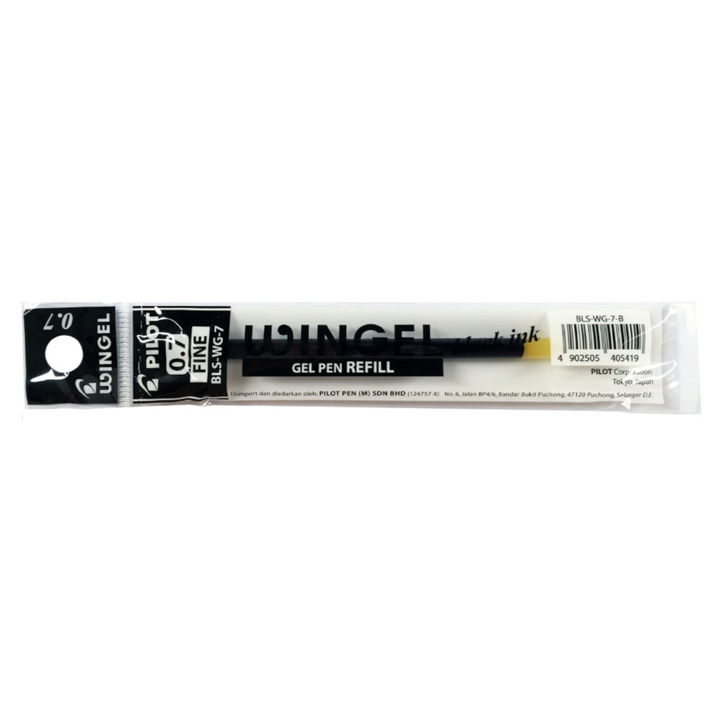 Pilot Wingel Pen 0.7mm Gel Ink | Black Refill