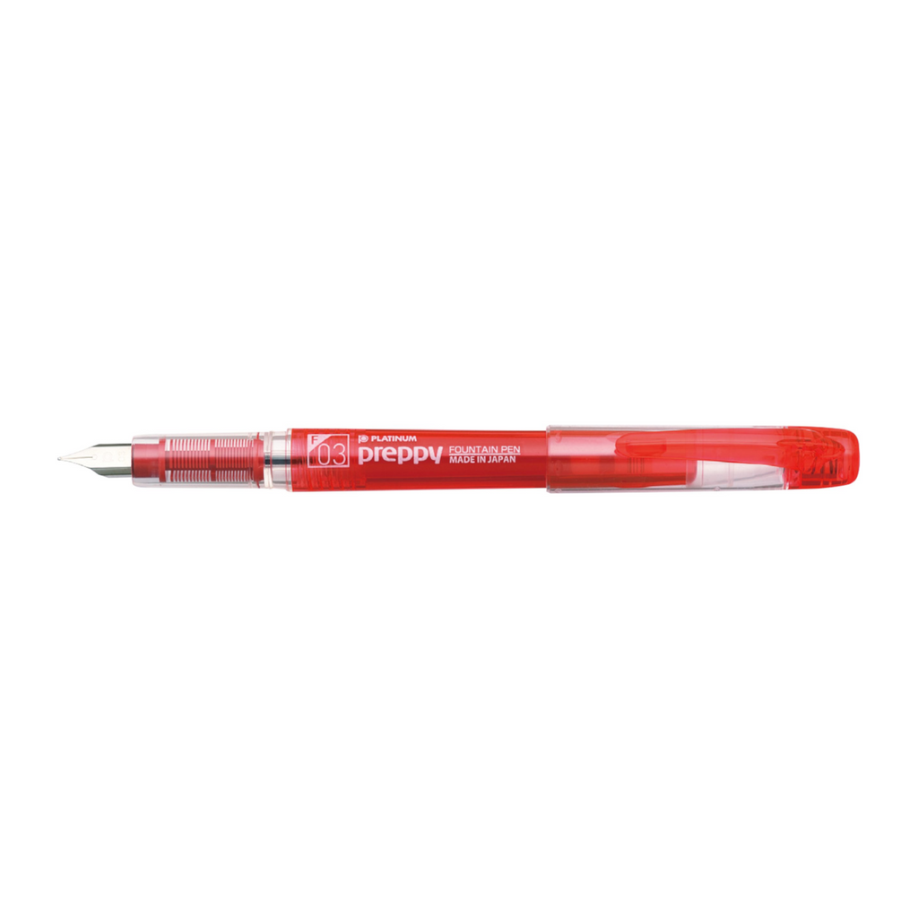 Platinum Preppy Fountain Pen | 03 Fine - Red