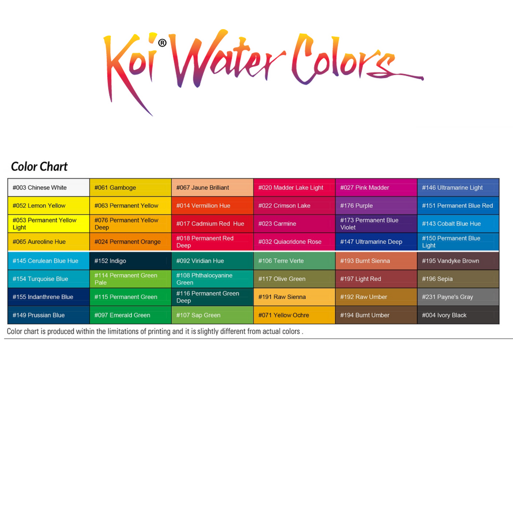 Sakura Koi Water Colours Half Pan Refill