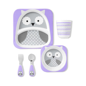Skip Hop Zoo Mealtime Gift Set | Winter Edition - Oakley Owl
