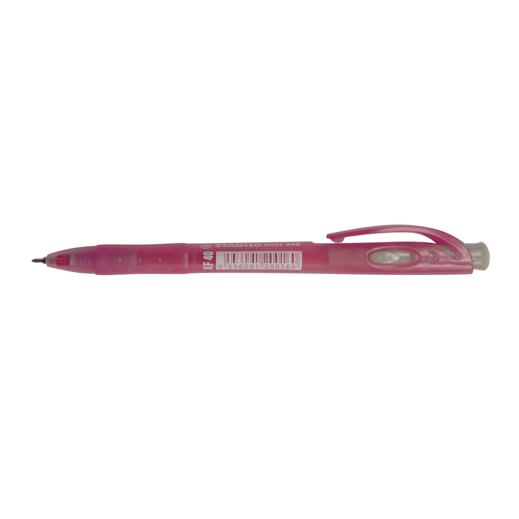 Stabilo Liner 348 Extra Fine Semi Gel Ball Pen | 0.35mm - Red