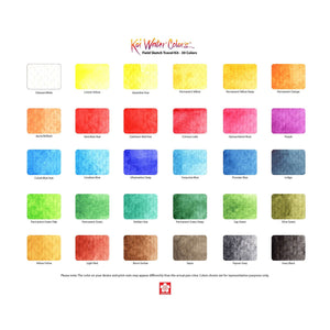 Sakura Koi Watercolour Pocket Field Sketch Box | 30 Colours
