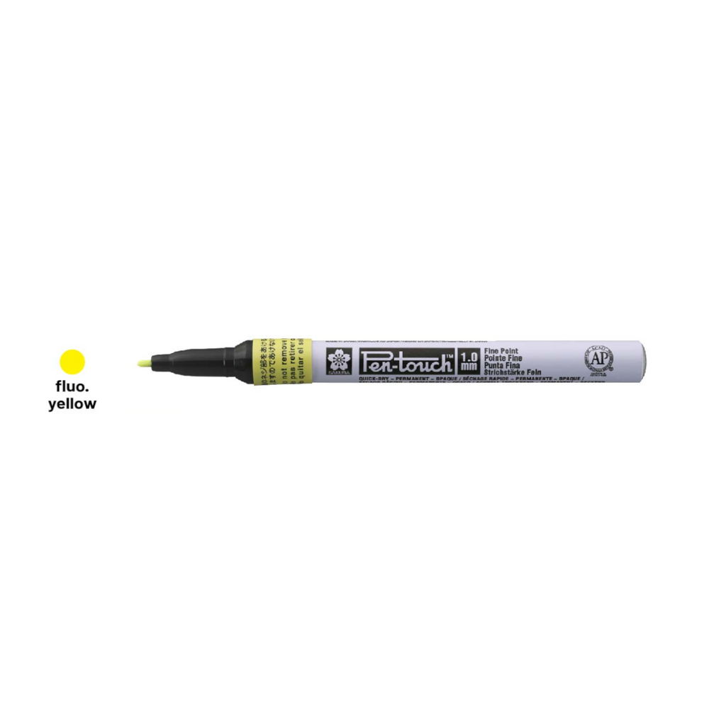 Sakura Pen-Touch Fluorescent Colour Marker | Fine 1.0mm - Yellow