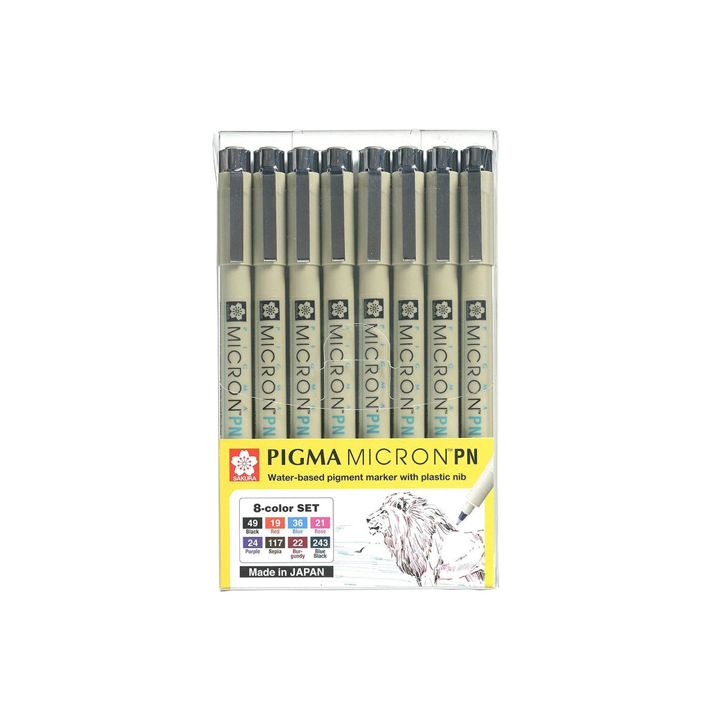 Sakura Pigma Micron PN Set | Pack of 8 Colour Pens