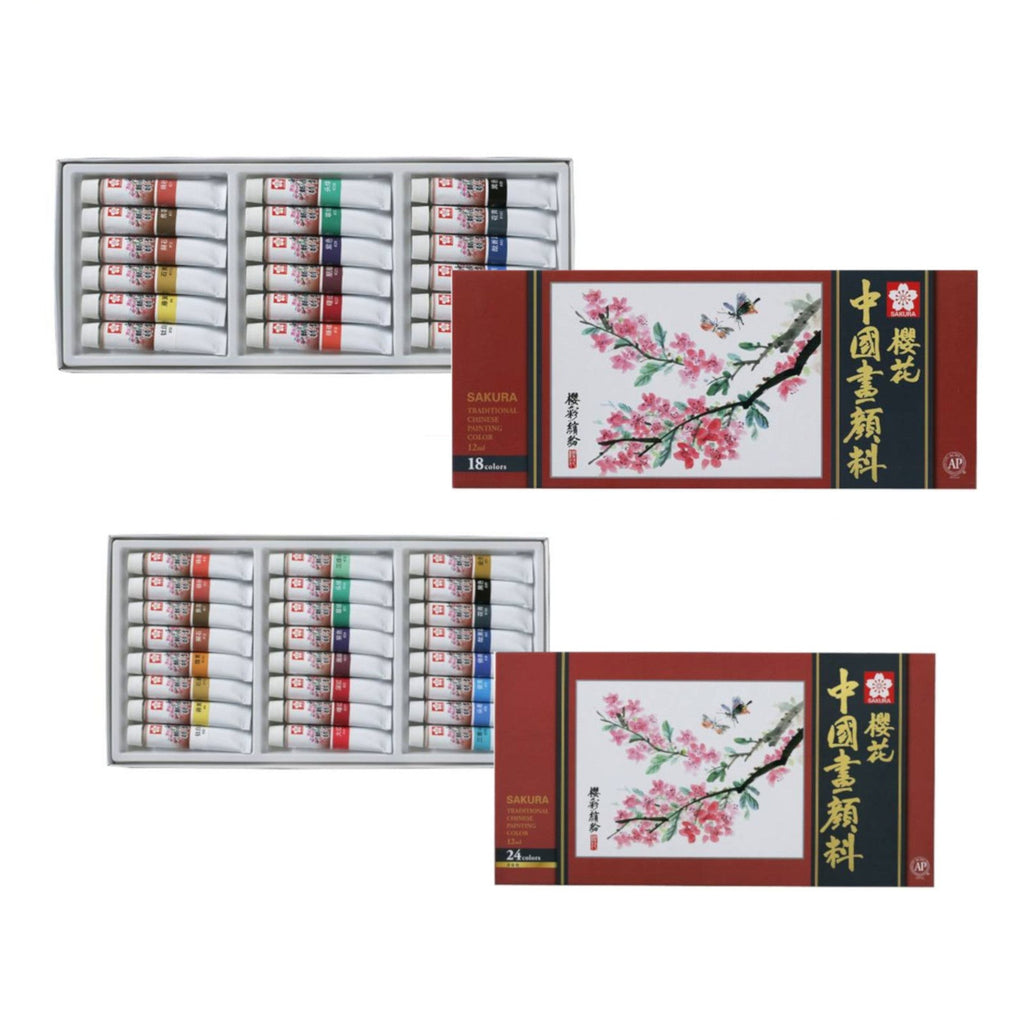 Sakura Traditional Chinese Painting Colour Set