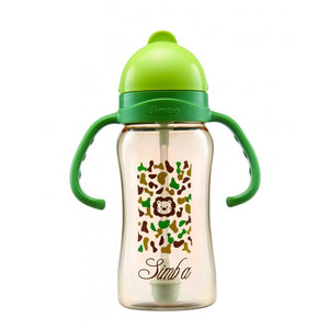 Simba PPSU Training Cup Straw Bottle | Green Camouflage