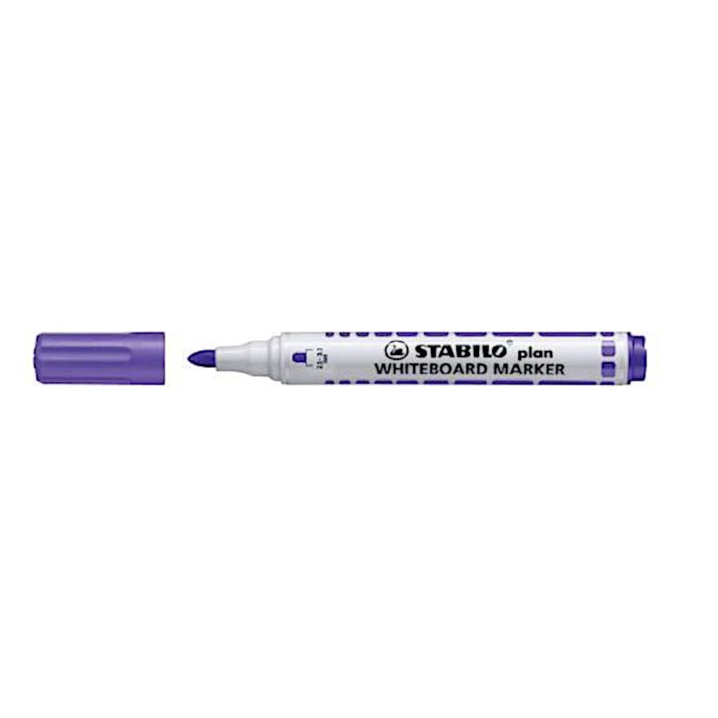 Stabilo Plan Whiteboard Marker - Bullet/Round Tip - Violet/Purple