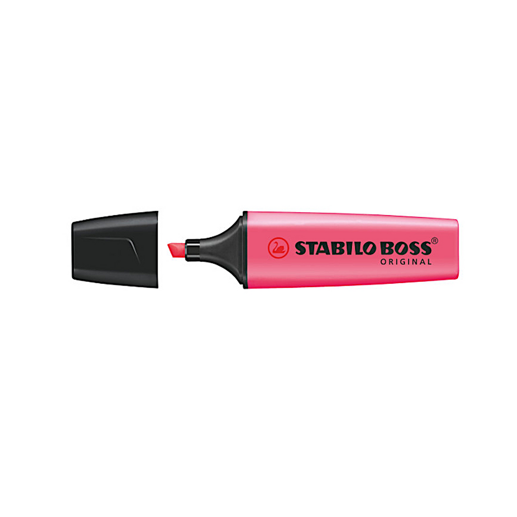 Stabilo Boss Original Fluorescent Colour Highlighter - Pink