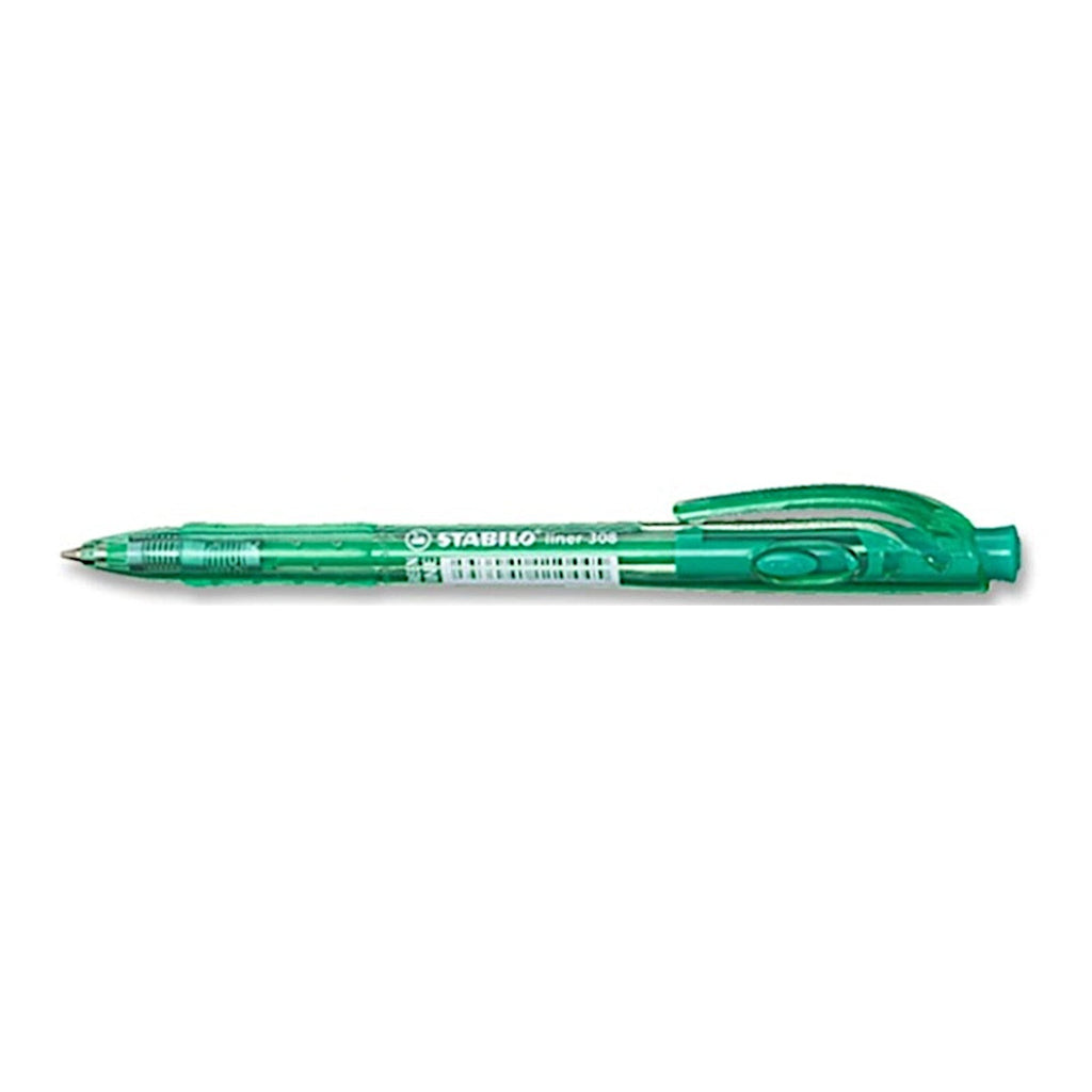 Stabilo Liner 308F Ballpoint Pen Fine 0.38mm - Green
