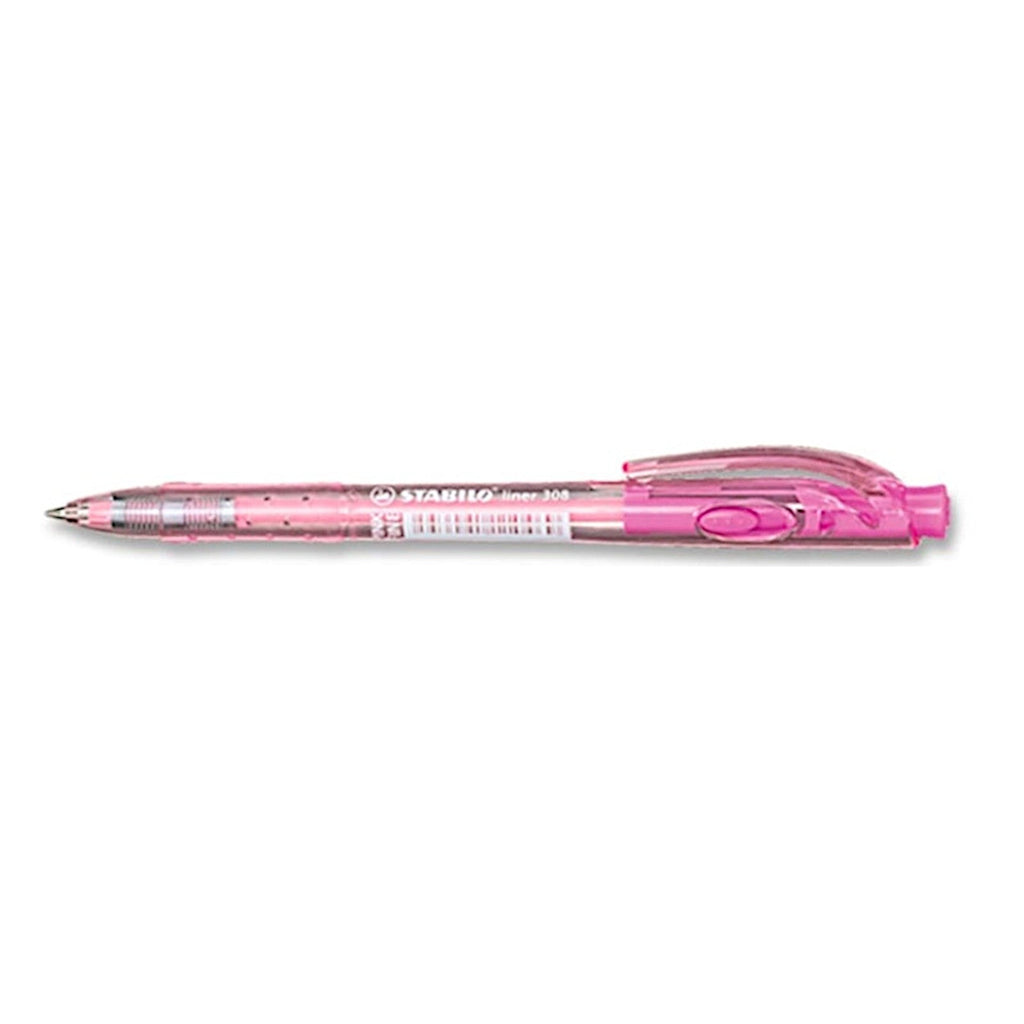 Stabilo Liner 308F Ballpoint Pen Fine 0.38mm - Pink