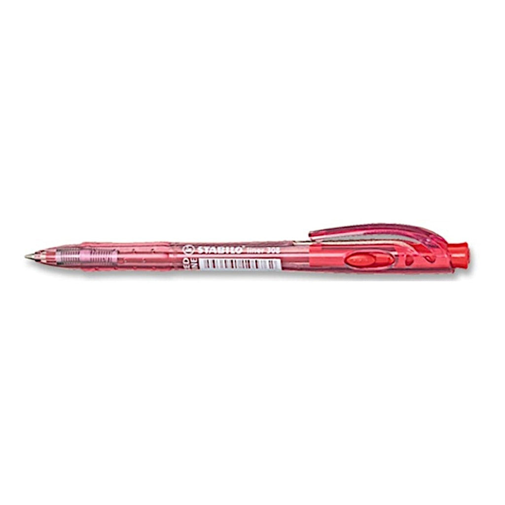Stabilo Liner 308F Ballpoint Pen Fine 0.38mm - Red
