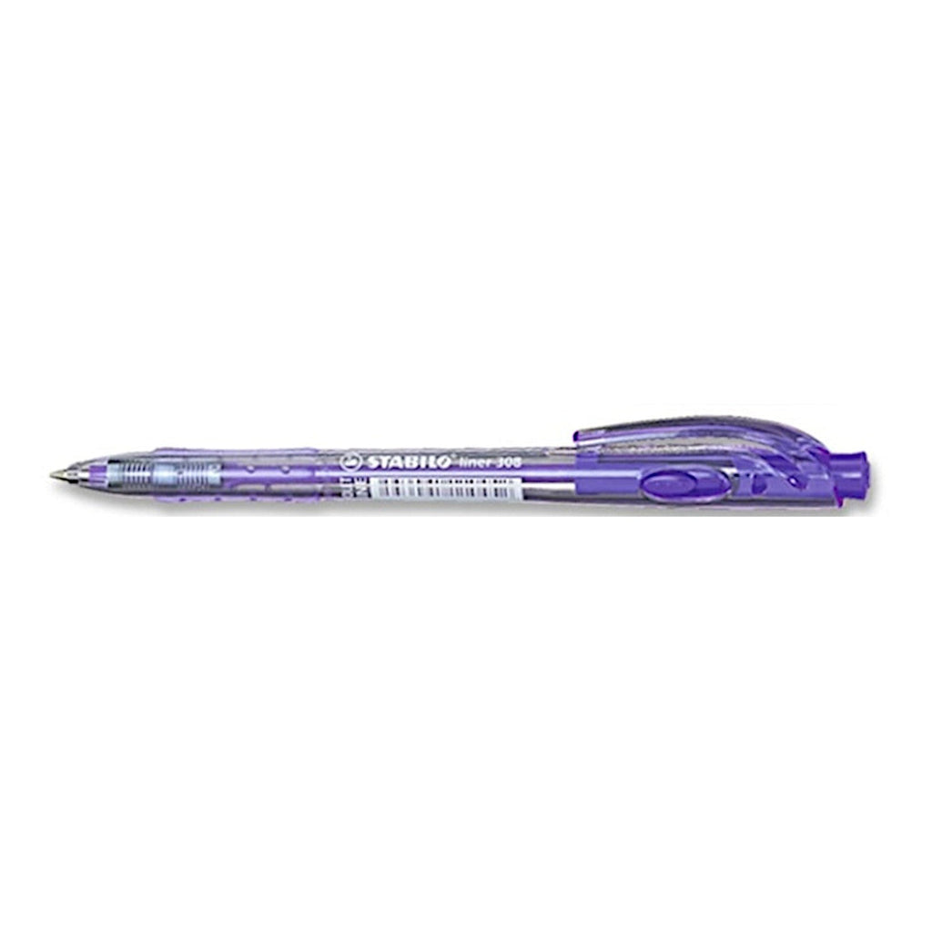 Stabilo Liner 308F Ballpoint Pen Fine 0.38mm - Violet