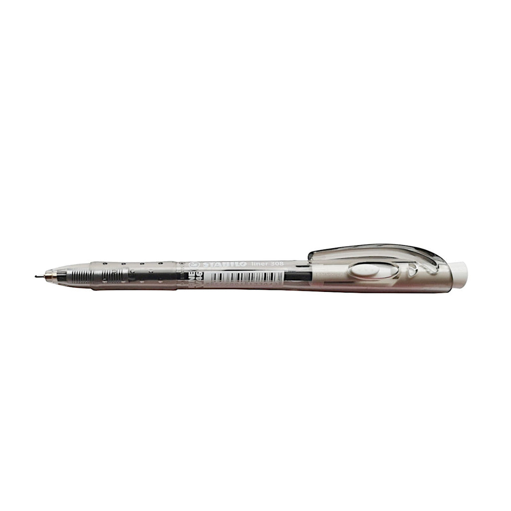 Stabilo Liner 308FW Semi Gel Needle Point Pen | Fine 0.38mm - Black