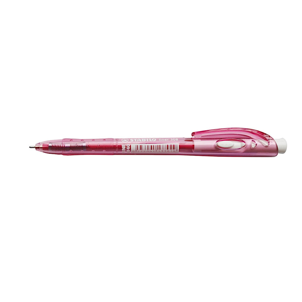 Stabilo Liner 308FW Semi Gel Needle Point Pen | Fine 0.38mm - Red