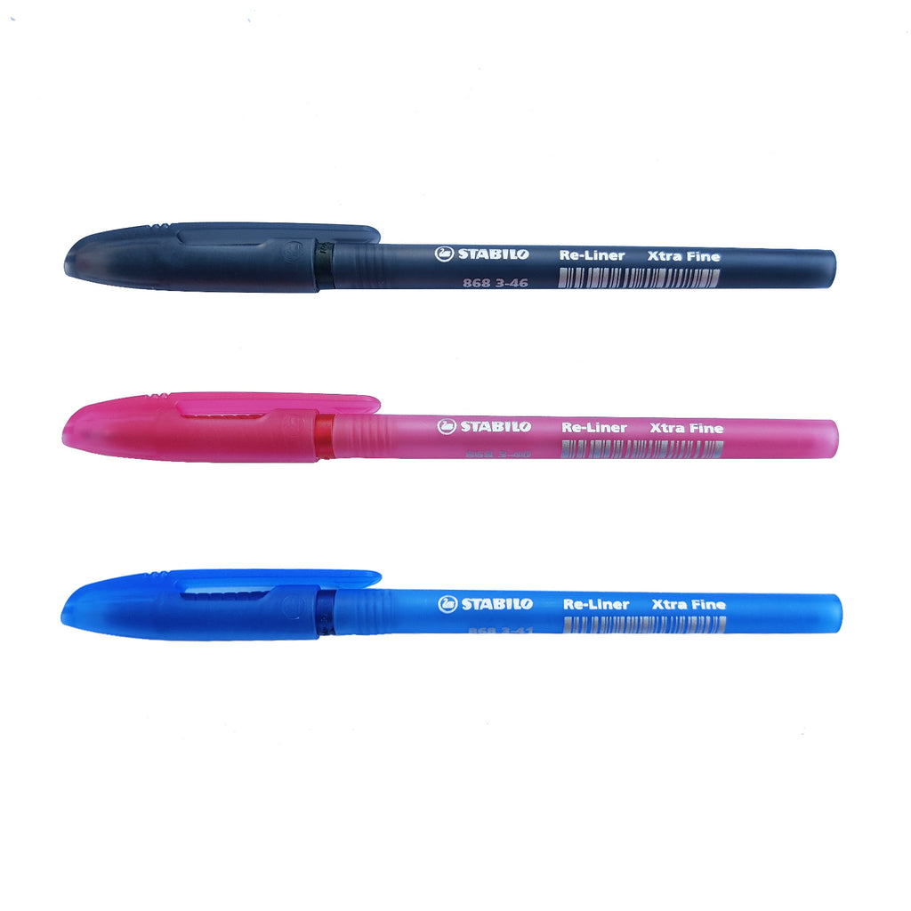 Stabilo Re-liner 868 Extra Fine 0.5mm | Semi Gel Ink Ball Point Pen