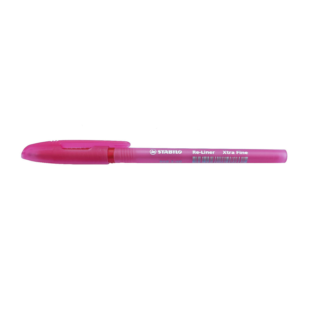 Stabilo Re-liner 868 Extra Fine 0.5mm | Semi Gel Ink Ball Point Pen - Red