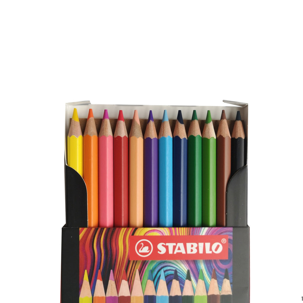Stabilo Swans Arty Colour Pencils - 12 colours