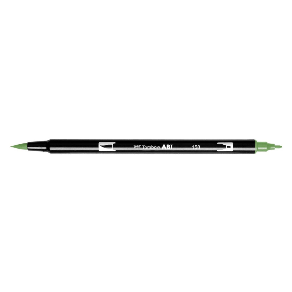 Tombow Dual Brush Pens - 158 Dark Olive