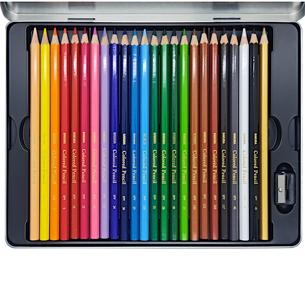 Sakura Coloured Pencils - 24 Colour Pencils