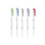 Zebra Mildliner Brush | Double Sided Highlighter - 5 Colour Set | Cool Colour Set