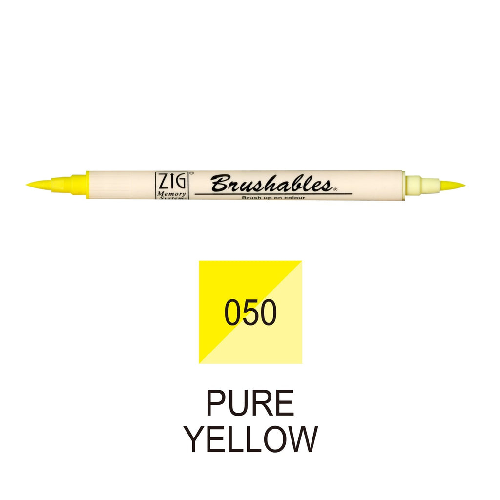 Kuretake Memory System Brushable | Pure Yellow