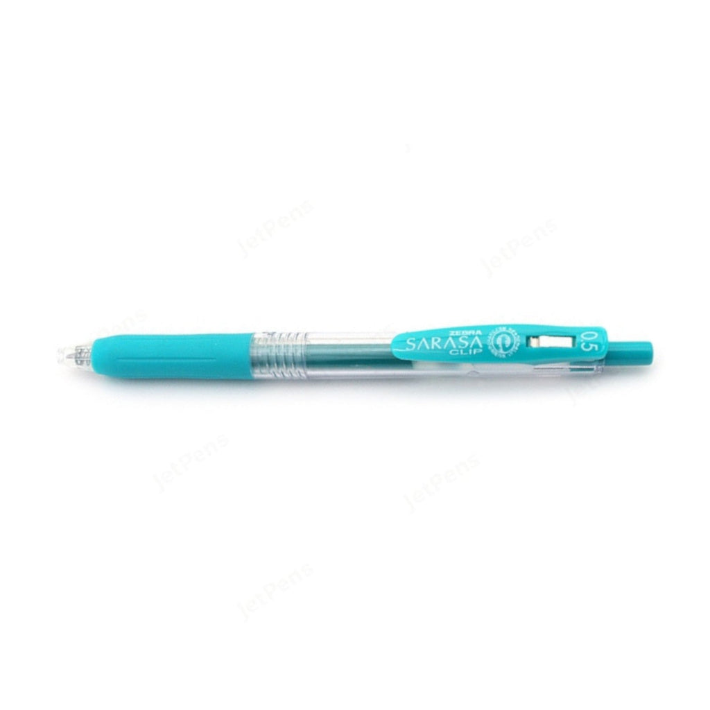 Zebra Sarasa Push Clip Retractable Gel Ink Pen 0.5mm - Blue Green