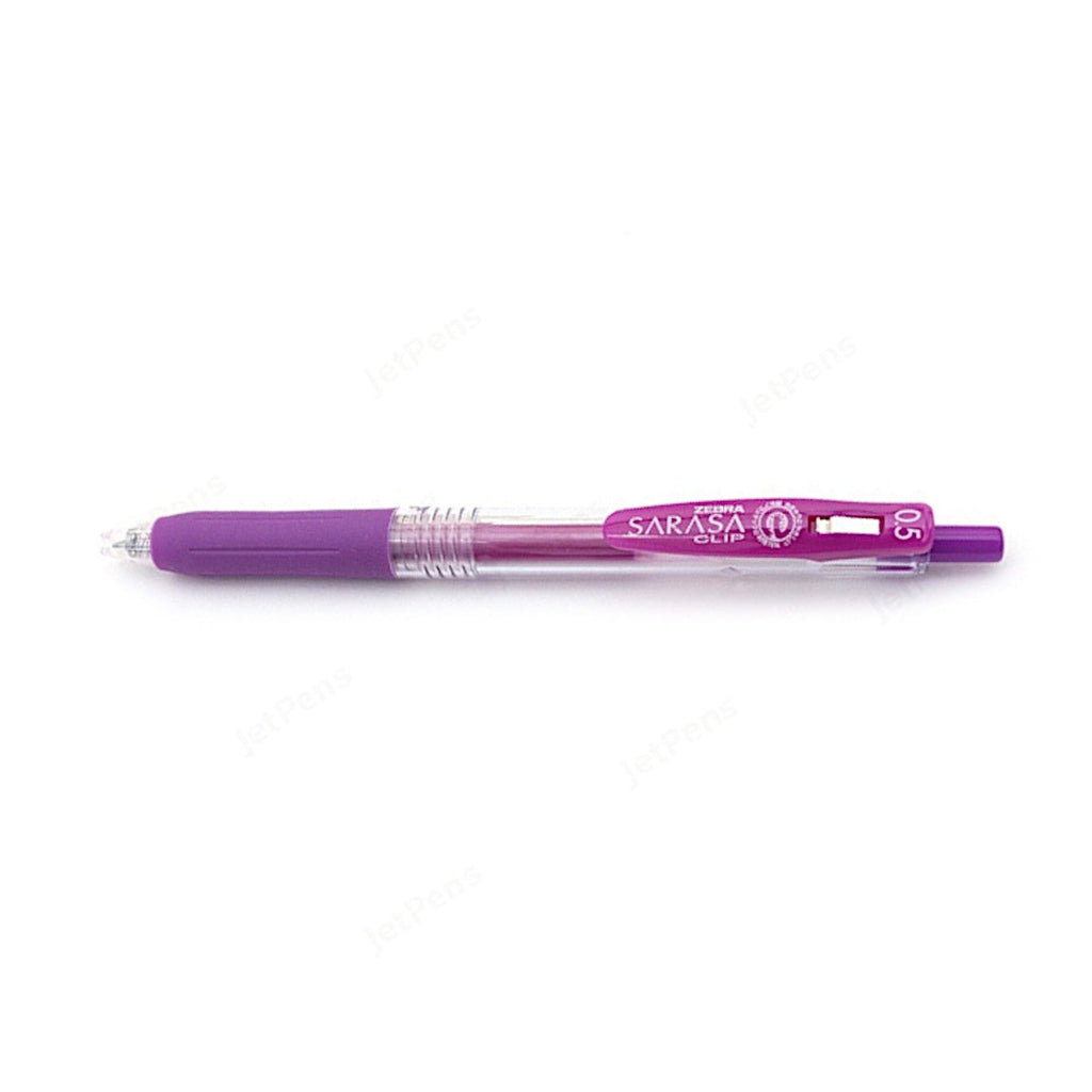 Zebra Sarasa Push Clip Retractable Gel Ink Pen 0.5mm - Purple