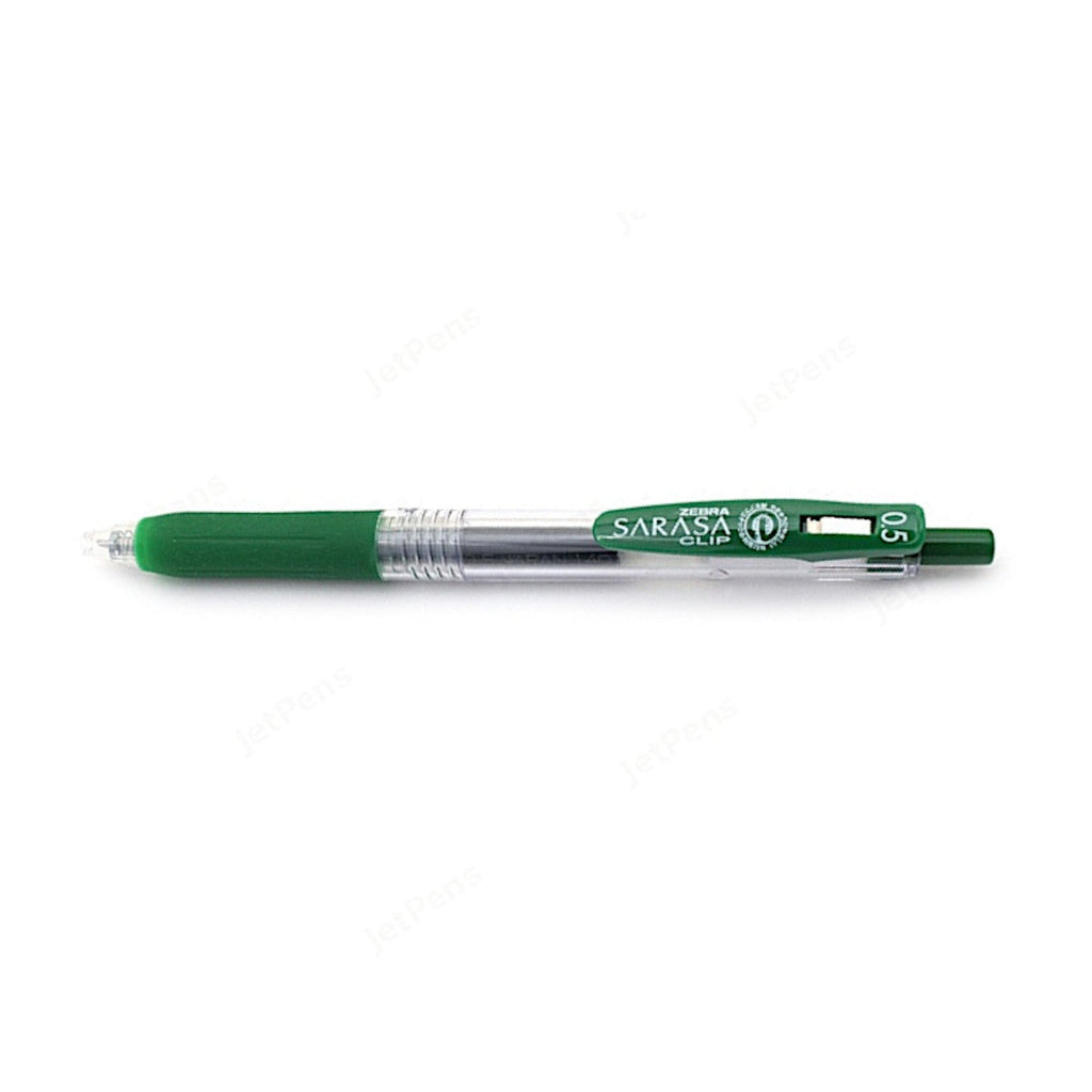 Zebra Sarasa Push Clip Retractable Gel Ink Pen 0.5mm - Viridian