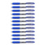 Zebra Sarasa Push Clip Retractable Gel Ink Pen 0.7mm - 12pens - Blue