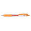 Zebra Sarasa Push Clip | 0.7mm Gel Ink Pen - Orange