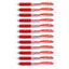 Zebra Sarasa Push Clip Retractable Gel Ink Pen 0.7mm - 12pens - Red