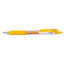 Zebra Sarasa Push Clip | 0.7mm Gel Ink Pen - Yellow