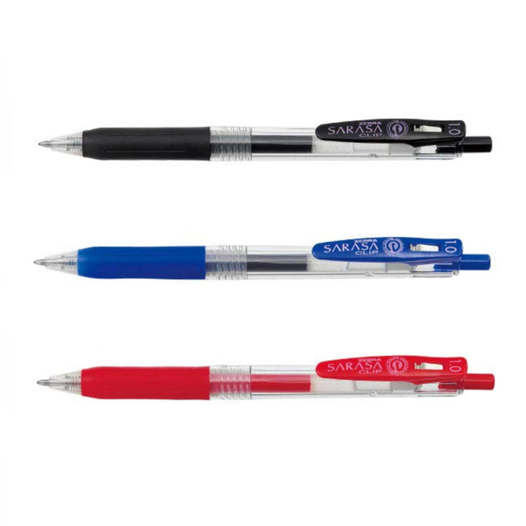 Zebra Sarasa Push Clip Retractable Gel Ink Pen 1.0mm