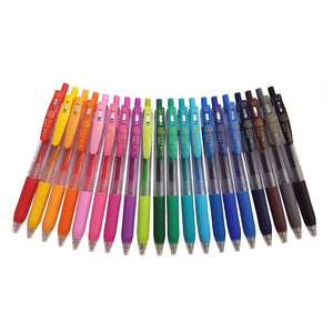 Zebra Sarasa Push Clip  | Retractable Gel Ink Pen Set | 0.7mm