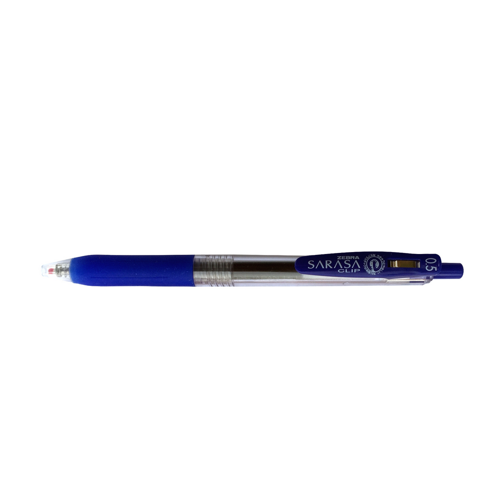 Zebra Sarasa Push Clip Retractable Gel Ink Pen 0.5mm - Blue
