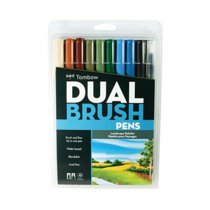 Tombow Dual Brush Pens - Landscape Palette