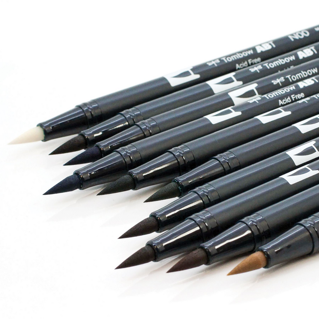 Tombow Dual Brush Pen Art Markers, Landscape Palette - Multicolor - 6 Pack