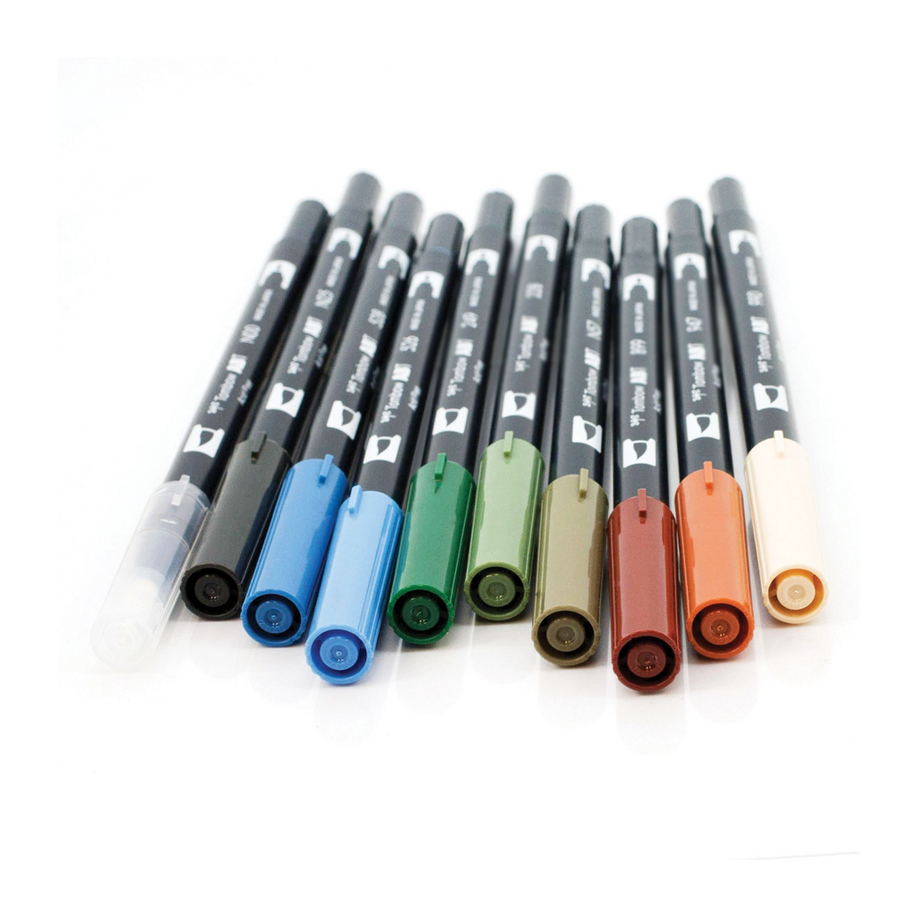 Tombow Dual Brush Pens - Landscape Palette